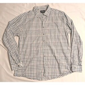 Rodd And Gunn Men's Green &‎ Blue Checkered Print Oxford Shirt - Size Large